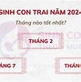 Tháng 9 Năm 2024 Sinh Con Ngày Nào Tốt